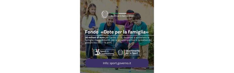 Immagine: Fondo Dote Famiglia 2025