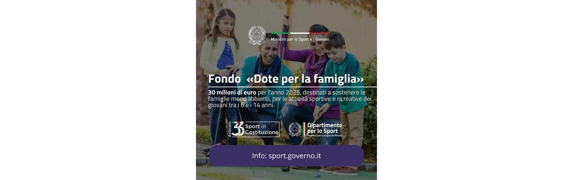 Immagine: Fondo Dote Famiglia 2025